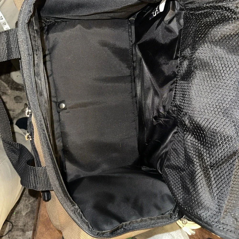 Chaps Brown Duffle Bag Unisex Sports Carry On Travel Gym Luggage Weekend 16x10